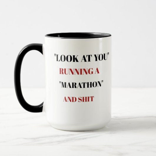 Mug Regardez-vous courir un marathon (Gauche)