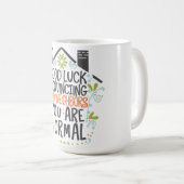 Mug Regards floraux : Bonne chance Convaincre de nouve (Devant droit)