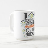 Mug Regards floraux : Bonne chance Convaincre de nouve (Devant gauche)