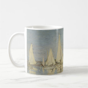 Mug Régates à Argenteuil, peinture à l'huile, Claude M