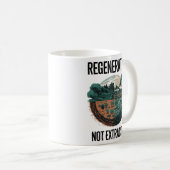 Mug Régénérateur, non extractif - Avenir durable (Devant droit)