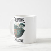 Mug Régénérateur, non extractif - Avenir durable (Devant gauche)