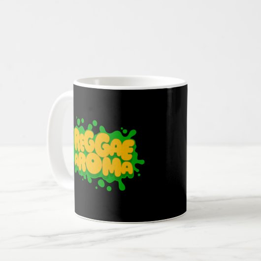 Mug Reggae Aroma Splash Typographie Reggae (Devant gauche)