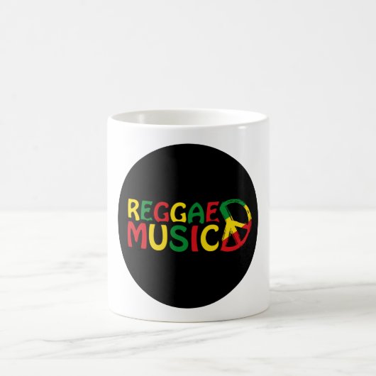Mug Reggae Musique design, reggae art (Centre)