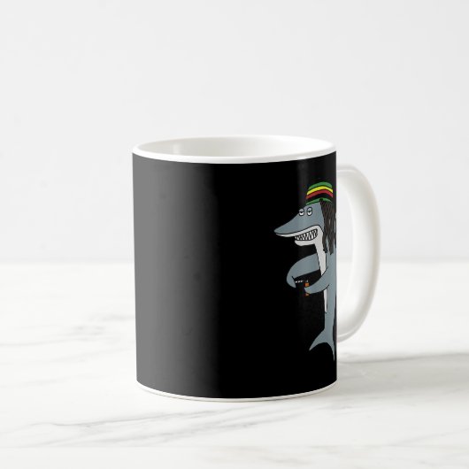 Mug Reggae Shark Dreadlock Rasta (Devant droit)