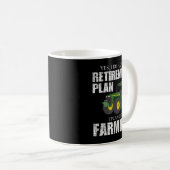 Mug Régime De Retraite Agriculture Amusante Fermière D (Devant droit)