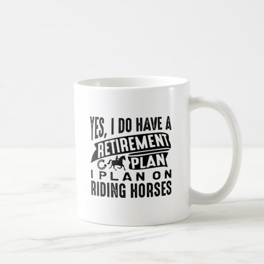 Mug Régime de retraite Chevaux (Droite)