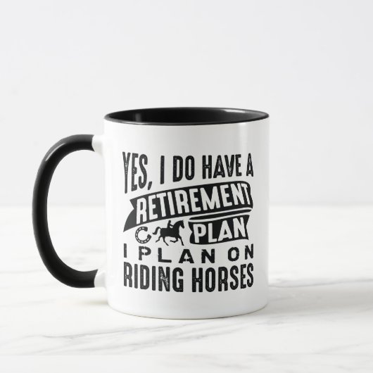 Mug Régime de retraite Chevaux (Gauche)