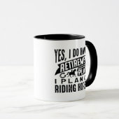 Mug Régime de retraite Chevaux (Devant droit)
