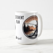 Mug Régime de retraite Coupe du café de pêche (Devant droit)