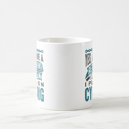Mug Régime de retraite Cyclisme (Centre)