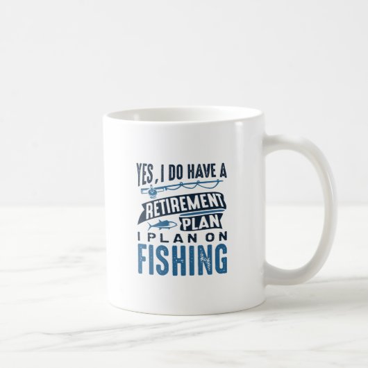Mug Régime de retraite Pêche (Droite)