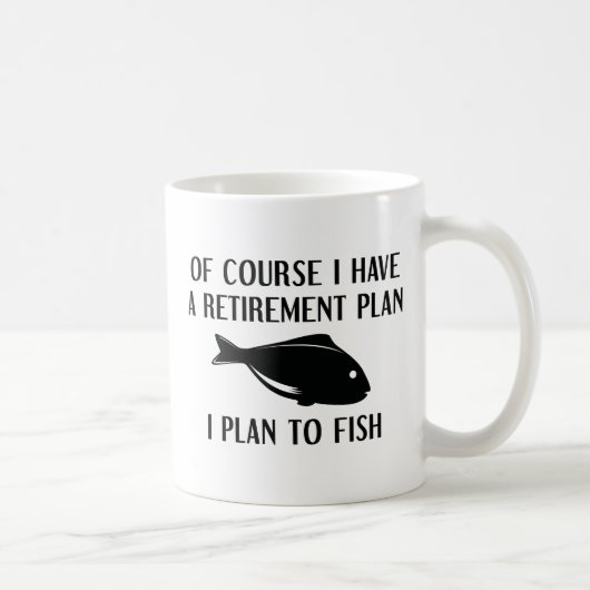 Mug Régime de retraite Pêche (Droite)