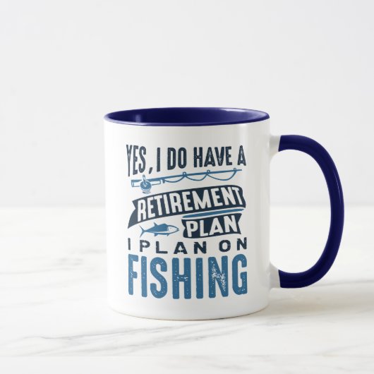 Mug Régime de retraite Pêche (Droite)