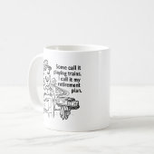 Mug Régime de retraite - Sagesse du conducteur de trai (Devant gauche)