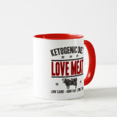 Mug RÉGIME KETOGENIC : Viande d'amour - la basse vie (Devant droit)