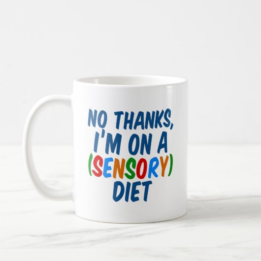 Mug Régime sensoriel Drôle ergothérapie SPD (Gauche)