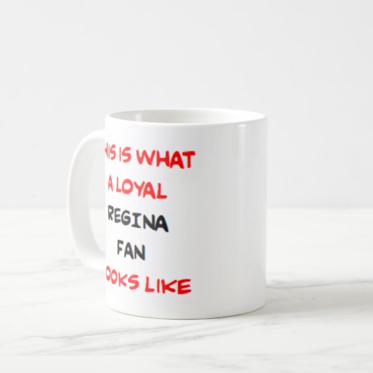 Mug regina fan, loyal (Devant gauche)