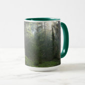 Mug Région boisée de pin du chien | de golden (Devant droit)