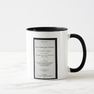 Mug région d'Anti-retrait, par nation cherokee, dans