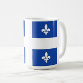 Mug région du québec canada drapeau national (Devant droit)