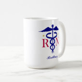 Mug Registered Nurse (Personalize It) (Devant droit)