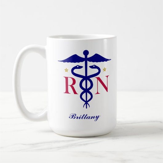 Mug Registered Nurse (Personalize It) (Gauche)