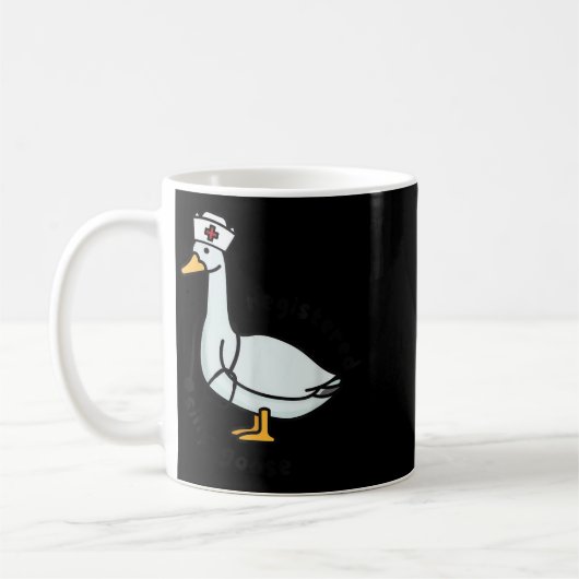Mug Registered Silly Goose Rn Nurse Stethoscope Nursin (Gauche)
