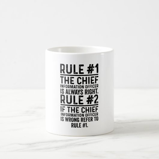 Mug Règle1 Le dirigeant principal de l'information a r (Centre)