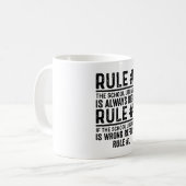 Mug Règle #1 Le Bibliothécaire De L'École A Toujours R (Devant gauche)