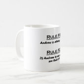 Mug Règle Andrew (Devant gauche)