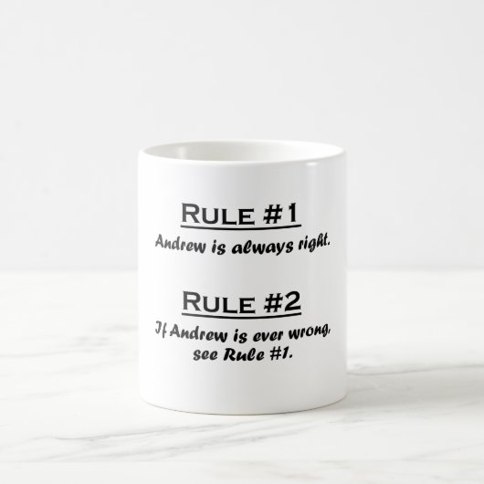 Mug Règle Andrew (Centre)