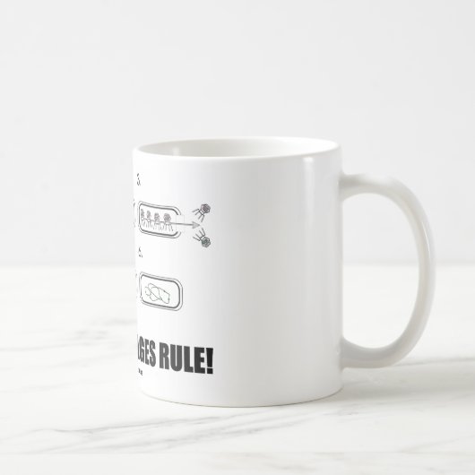 Mug Règle de bactériophages ! (ADN de virus de (Droite)