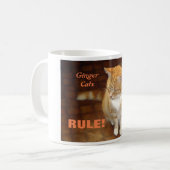 Mug Règle de chats de gingembre ! (Devant gauche)