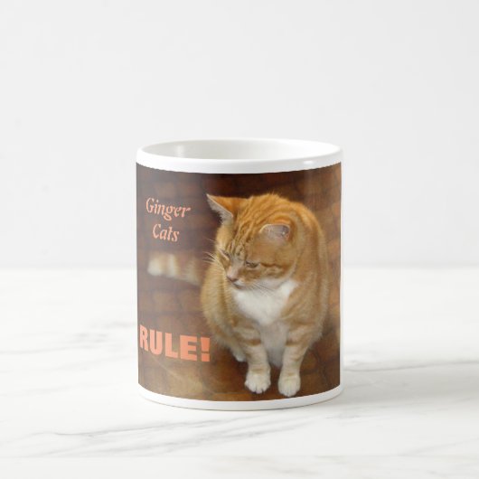 Mug Règle de chats de gingembre ! (Centre)