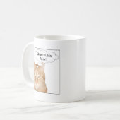 Mug Règle de chats de gingembre ! (Devant gauche)