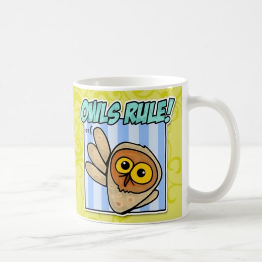 Mug règle de hiboux (Droite)
