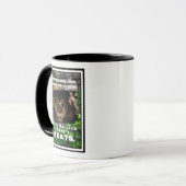 Mug Règle de la Jungle quand le Lion a faim, il mange (Devant gauche)