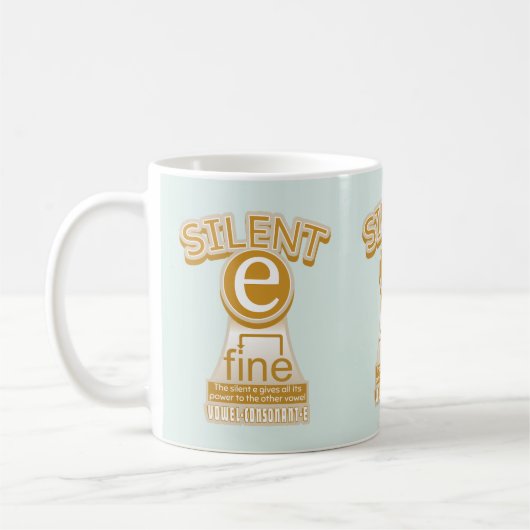 Mug Règle de phonie Silent E magic E (Gauche)