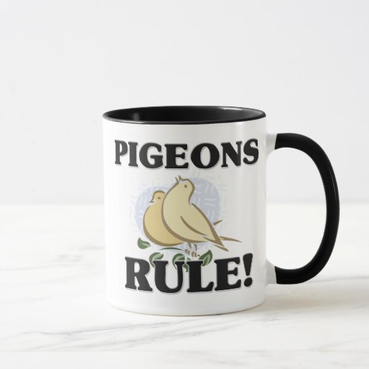 Mug Règle de PIGEONS ! (Droite)
