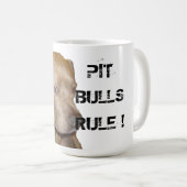 MUG RÈGLE DE PITBULLS ! (Devant droit)