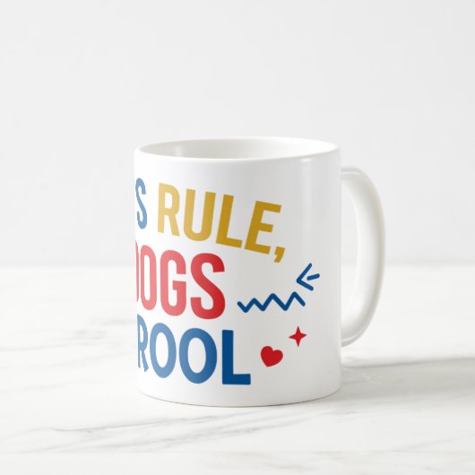 Mug Règle des chats (Devant droit)