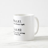 Mug Règle Gloria (Devant droit)