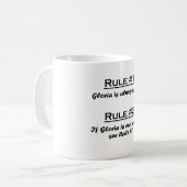 Mug Règle Gloria (Devant gauche)