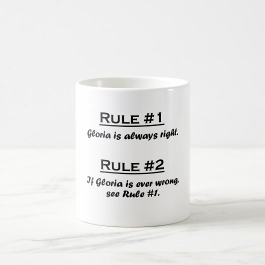 Mug Règle Gloria (Centre)