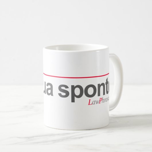MUG "RÈGLE SUA SPONTE" -- (Devant droit)