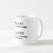 Mug Règle Trevor (Devant droit)