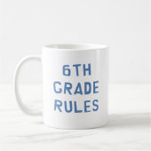 Mug Règles de 6e année (Gauche)