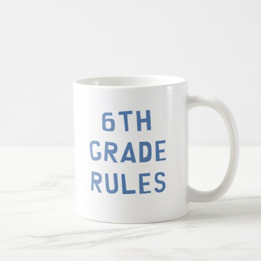Mug Règles de 6e année (Droite)