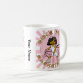 Mug Règles de basket-ball pour filles (Devant droit)